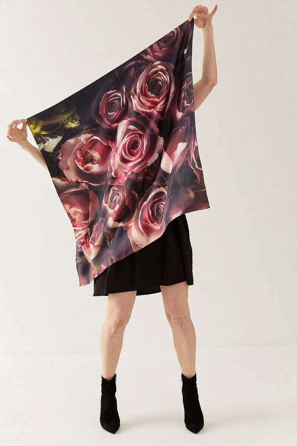 Lindsay Nicholas New York | For the Love of Roses Silk Scarf