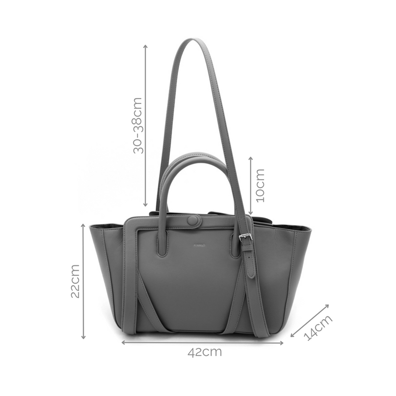 Gray 2025 leather handbags