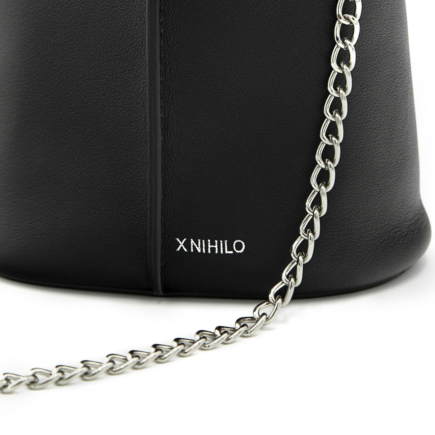 Cleo - Black leather shoulder evening bag – X NIHILO