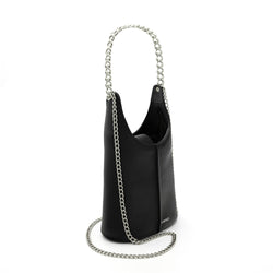 X NIHILO Cleo bag in black leather with chain handle handbag evening bag crossbody bag Designed in Melbourne Australian designer