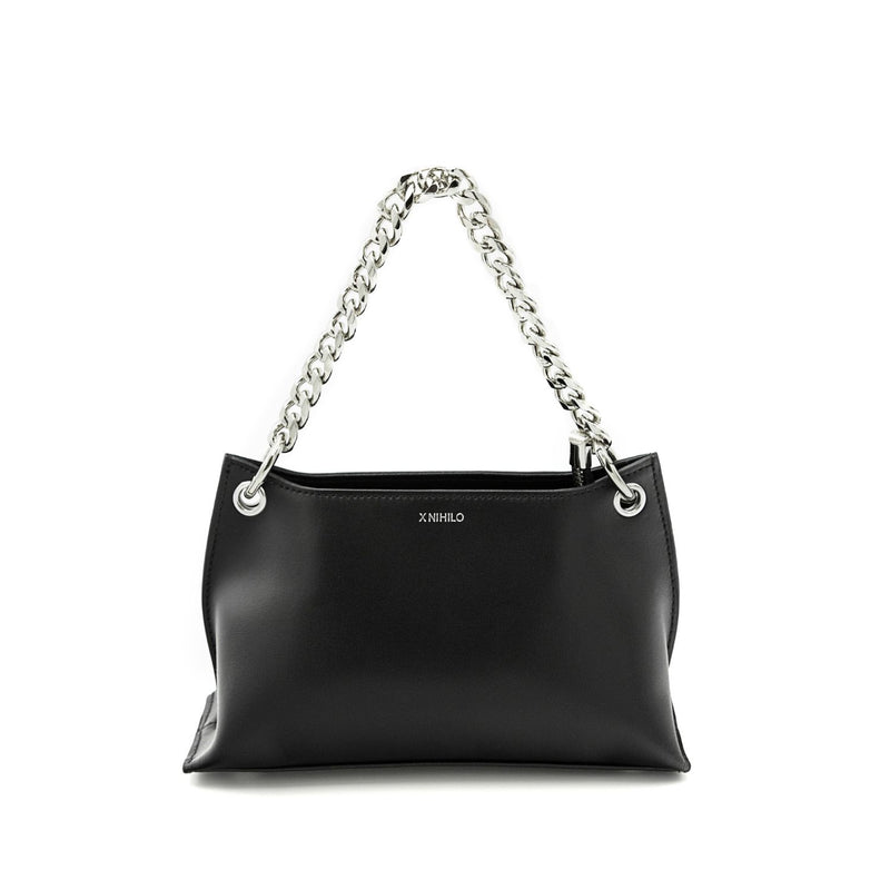 X NIHILO Everly bag in black leather with chain feature handbag crossbody bag shoulder bag camera bag Designed in Melbourne Australian designer