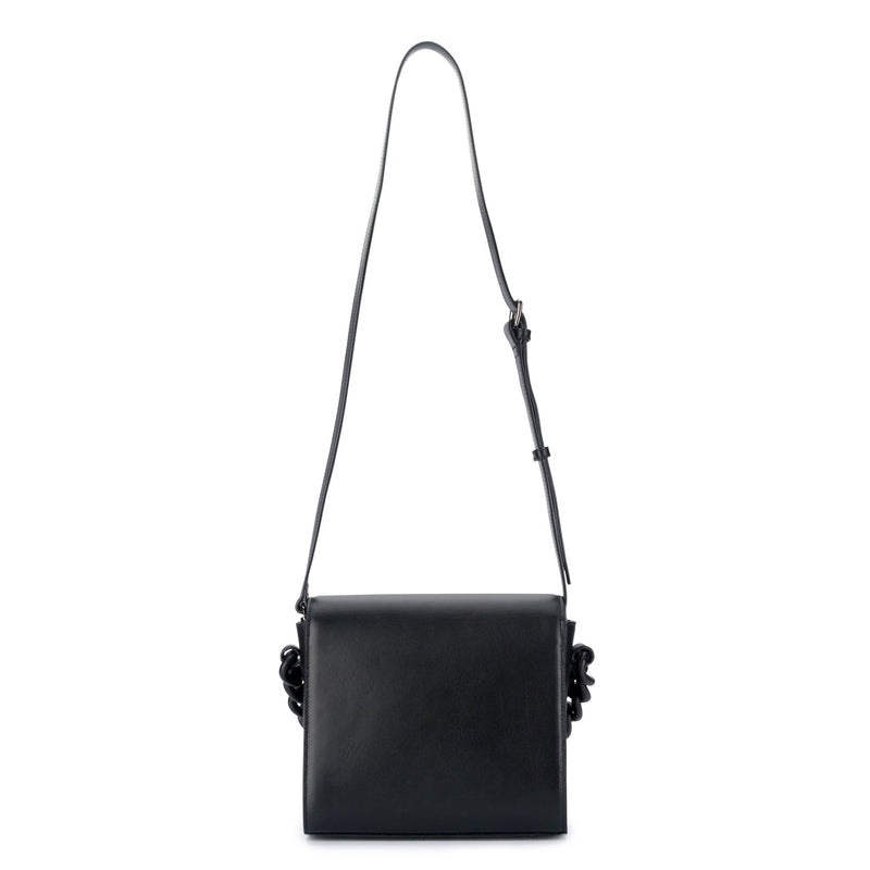 X NIHILO Hardy bag in black leather with chain feature crossbody bag shoulder bag camera bag Designed in Melbourne Australian designer