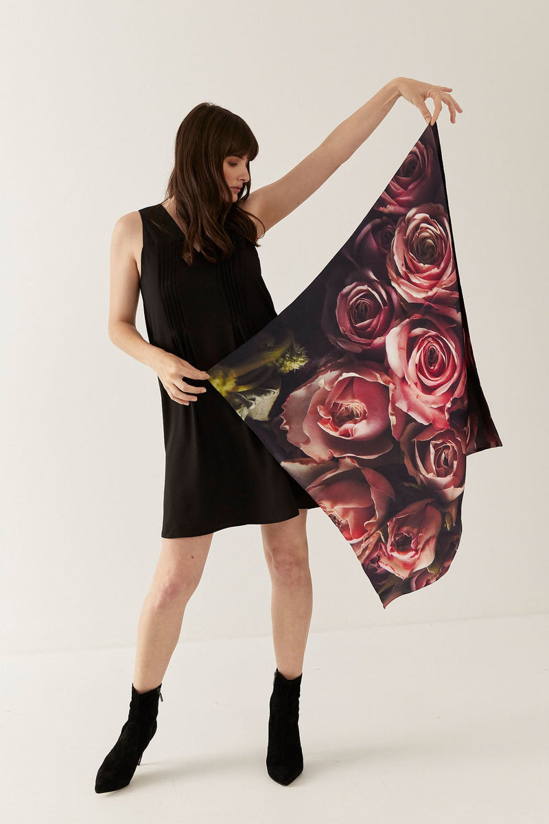 Lindsay Nicholas New York | For the Love of Roses Silk Scarf